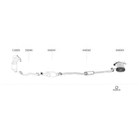 Redback Manifold Cat for X-Trail T30 2.5L QR25DE 4WD All Models (10/2001 - 09/2007)