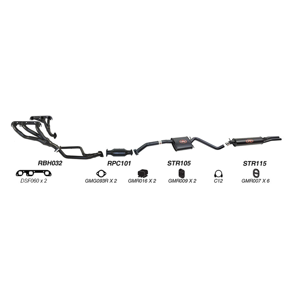 Redback Performance Exhaust System for Holden Commodore (08/1988 - 04/1995), Calais (08/1988 - 04/1995)