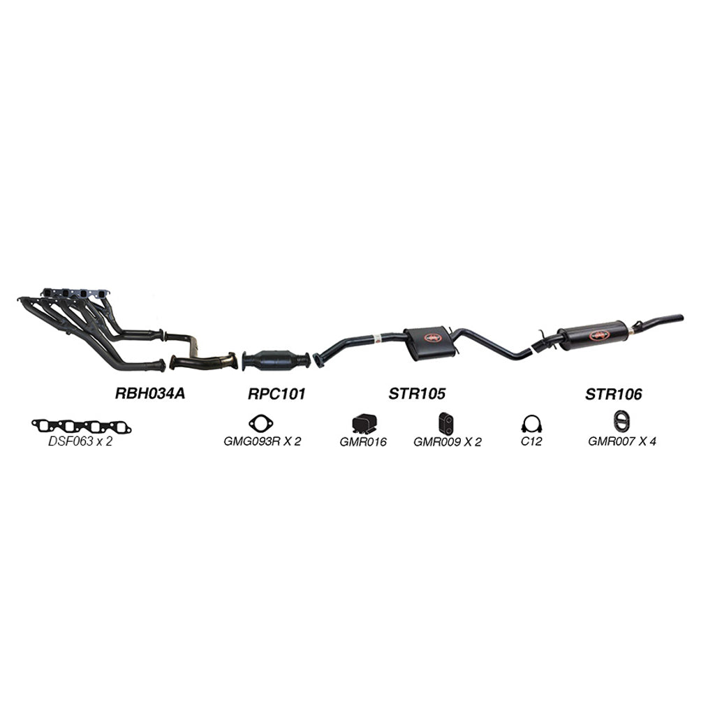 Redback Performance Exhaust System for Holden Calais (09/1991 - 1995), Commodore (09/1991 - 1995)