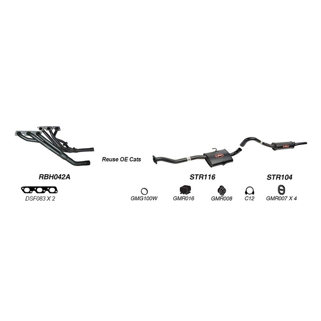 Redback Performance Exhaust System for Holden Commodore (04/1995 - 1997), Calais (04/1995 - 1997)