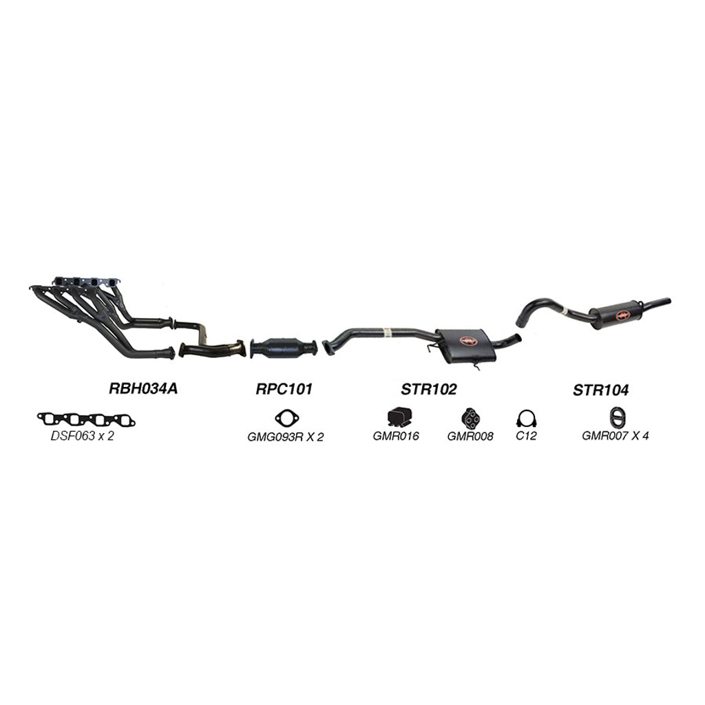 Redback Performance Exhaust System for Holden Calais (08/1988 - 09/1997), Commodore (08/1988 - 09/1997), Holden Commodore (08/1988 - 10/1991)