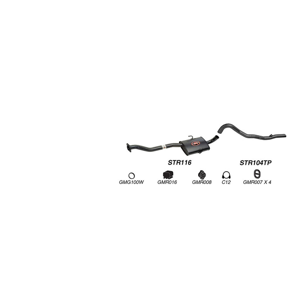 Redback Performance Exhaust System for Holden Commodore VS V6 Sedan with Live Axle
