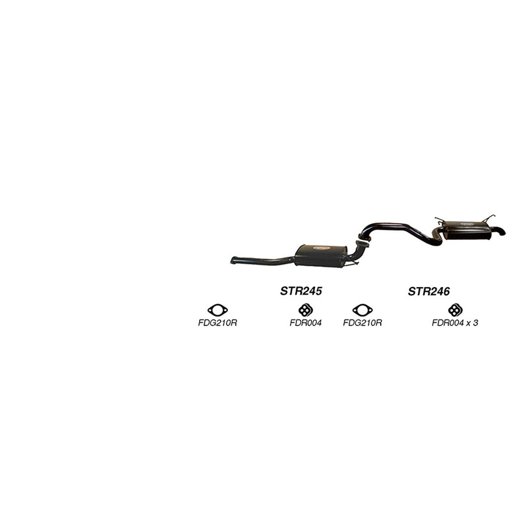 Redback Performance Exhaust System for Ford Falcon (09/2002 - 04/2008), Fairmont (09/2002 - 04/2008)