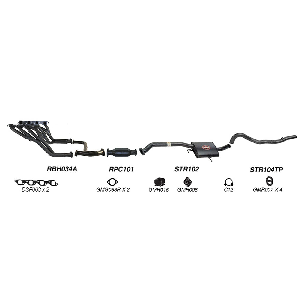 Redback Performance Exhaust System for Holden Commodore (10/1988 - 1995), Calais (10/1988 - 1995)