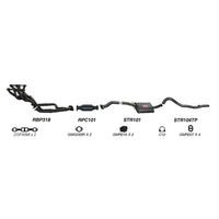 Redback Exhaust System for Holden Commodore (06/1986 - 01/1988), Calais (03/1986 - 08/1988)