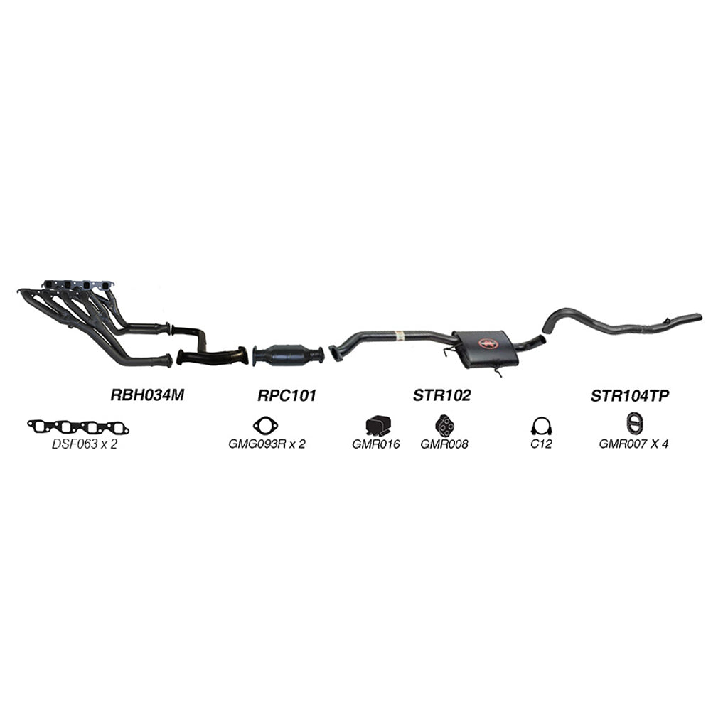 Redback Performance Exhaust System for Holden Commodore (10/1988 - 04/1995), Calais (10/1988 - 04/1995)