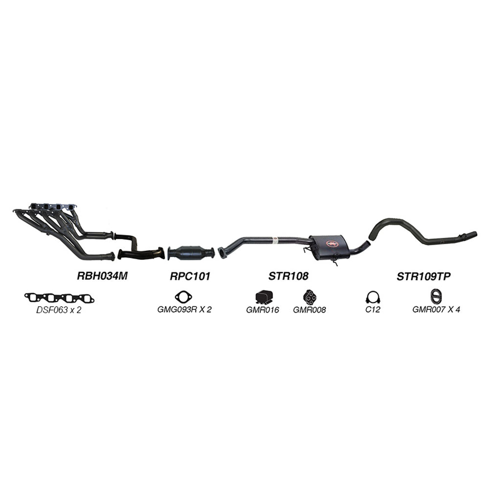 Redback Performance Exhaust System for Holden Commodore (01/1988 - 04/1995)