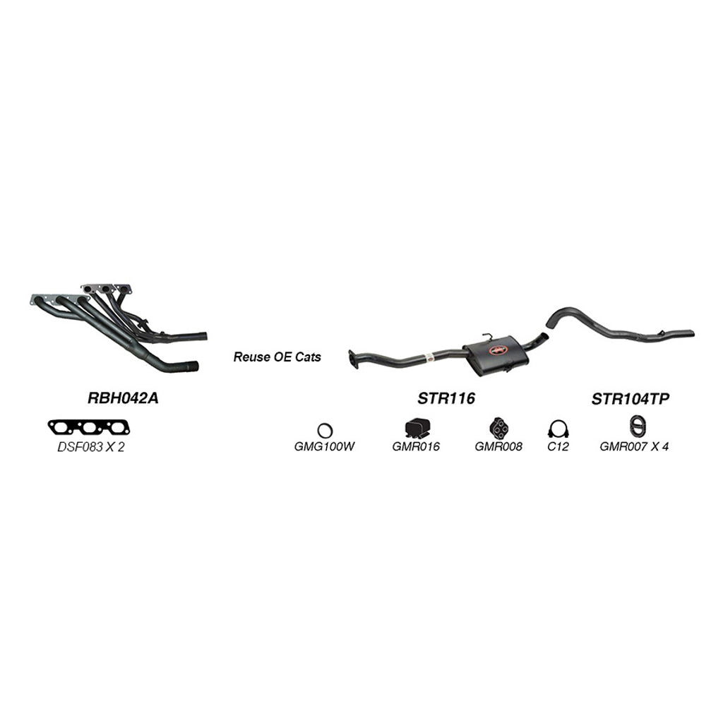 Redback Performance Exhaust System for Holden Commodore (04/1995 - 08/1997), Calais (04/1995 - 08/1997)