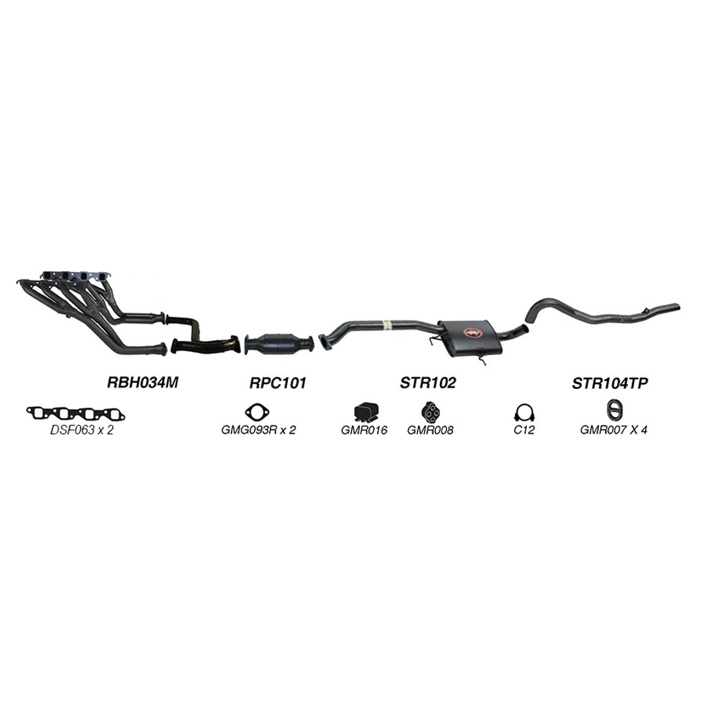 Redback Performance Exhaust System for Holden Calais (04/1995 - 09/1997), Commodore (04/1995 - 09/1997)