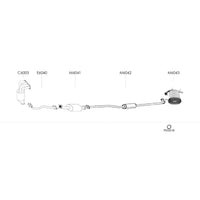 Redback Manifold Cat for X-Trail T30 2.5L QR25DE 4WD All Models (10/2001 - 09/2007)