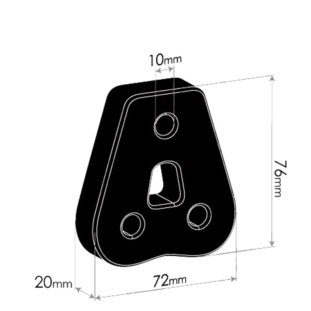 Redback Exhaust Rubber for Mitsubishi Triton (11/1986 - 12/2006), Pajero (11/1986 - 12/2006), L300 Express (11/1986 - 12/2006), Chrysler Neon (11/1986 - 12/2006)