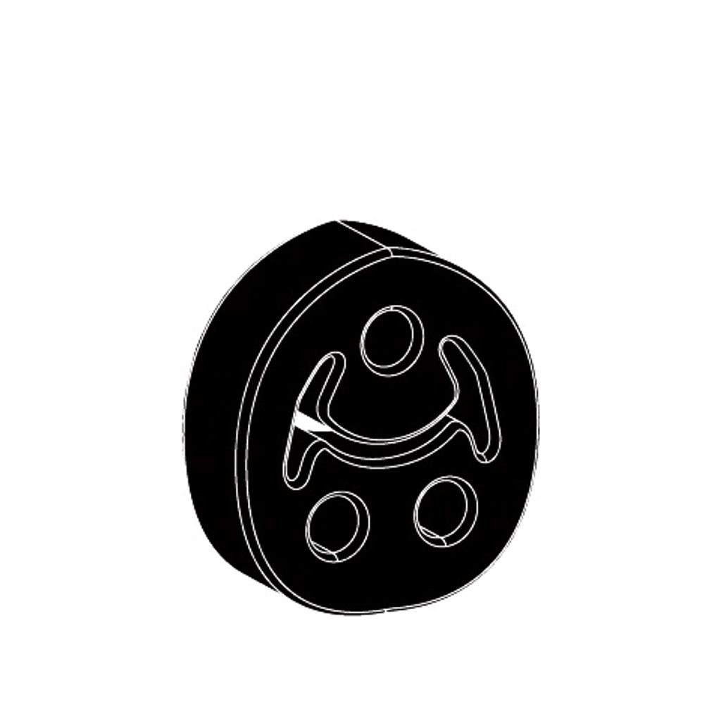 Redback Exhaust Rubber for Toyota Rav4 (09/1990 - 02/2006), Spacia (09/1990 - 02/2006), Tarago (09/1990 - 02/2006), Celica (09/1990 - 02/2006), Estima (09/1990 - 02/2006), Hiace Sbv (09/1990 - 02/2006)
