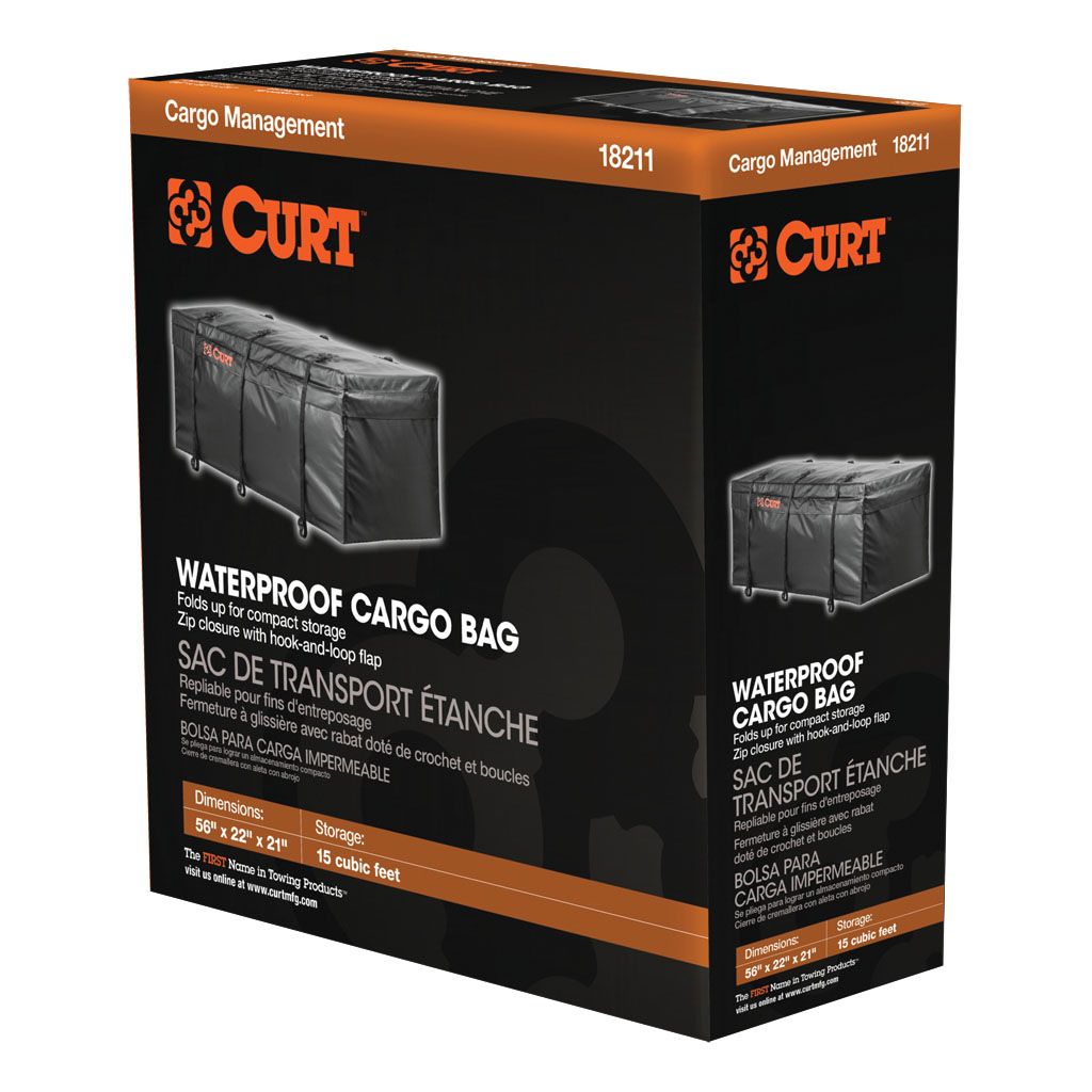 CURT Weatherproof Vinyl Cargo Bag (142cm x 56cm x 53cm)