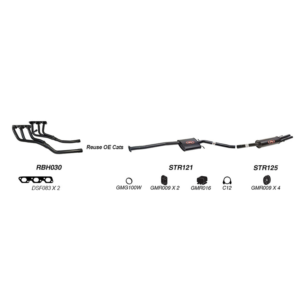 Redback Performance Exhaust System for Holden Commodore (12/2000 - 08/2004)