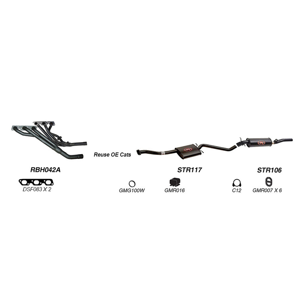Redback Exhaust System for Holden Commodore (01/1995 - 01/1997), Calais (01/1995 - 1997)