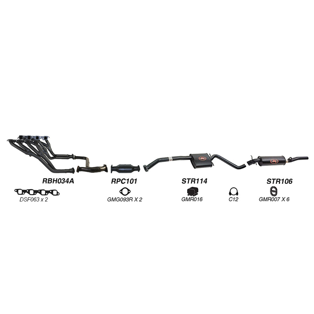Redback Exhaust System for Holden Statesman (01/1990 - 01/1999), Caprice (01/1990 - 01/1999)