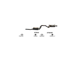 Redback Exhaust System for Ford Fairmont (01/2002 - 04/2008), Falcon (01/2002 - 04/2008)