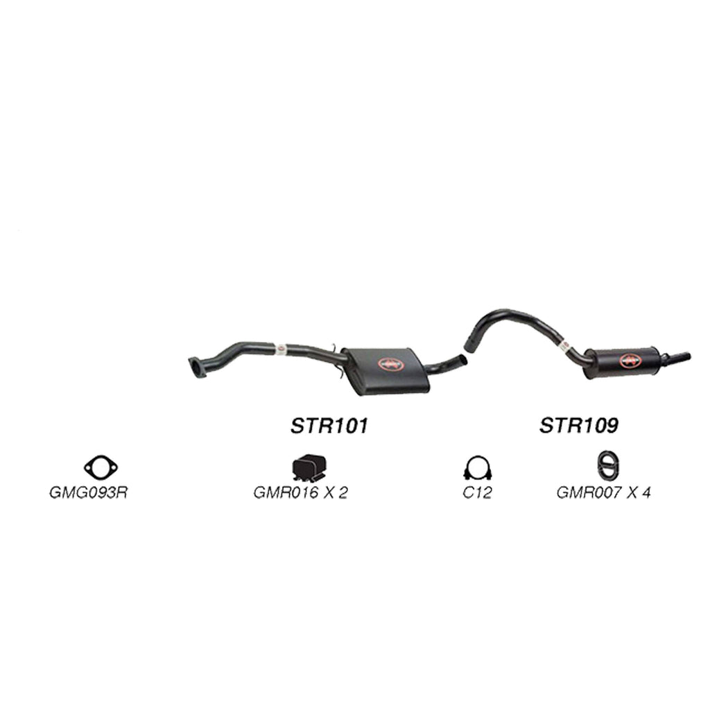 Redback Exhaust System for Holden Commodore (10/1986 - 1988), Calais (01/1988 - 1988)