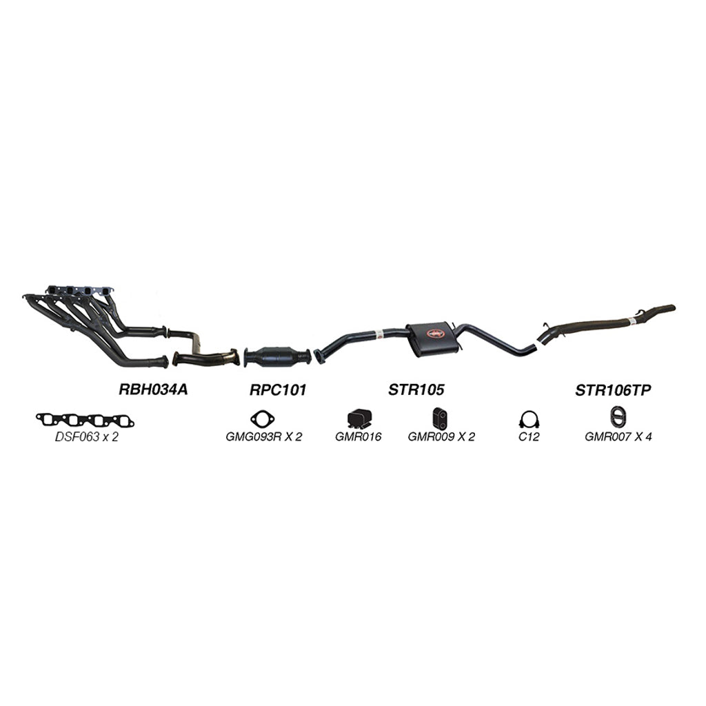 Redback Performance Exhaust System for Holden Calais (09/1991 - 1995), Commodore (09/1991 - 1995)