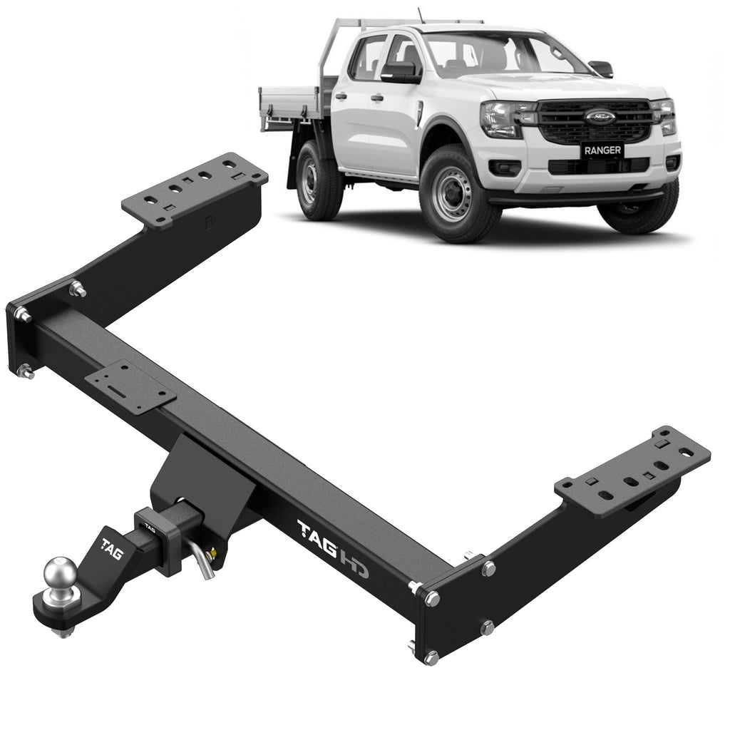 TAG Heavy Duty Towbar for Next-Gen Ford Ranger (Extended Trayback 06/2022 - on), Volkswagen Amarok (Extended Trayback 12/2022 - on)