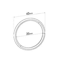 Steel Ring Gasket - ID 35mm, OD 43mm, THK 4mm, Steel/GLAD