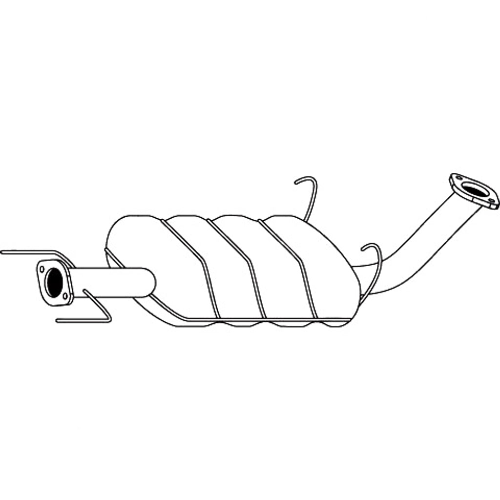 Redback Standard Replacement Exhaust for Hyundai Terracan (12/2001 - 01/2007)